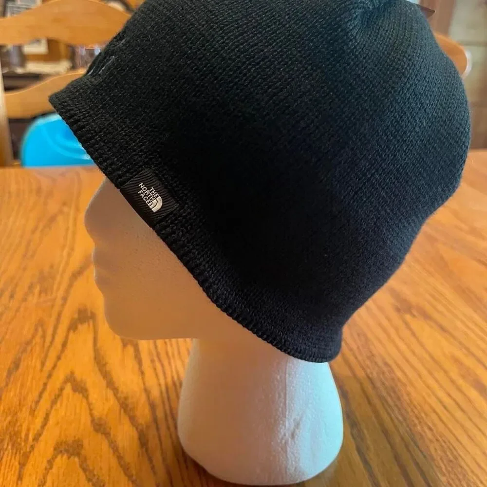 The North Face Black Knit Mountain Beanie
